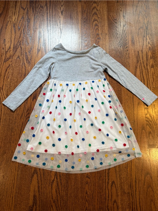 Hanna Andersson Other - Hanna Andersson Rainbow Dot Embroidered Tulle Dress 6-7 Years
